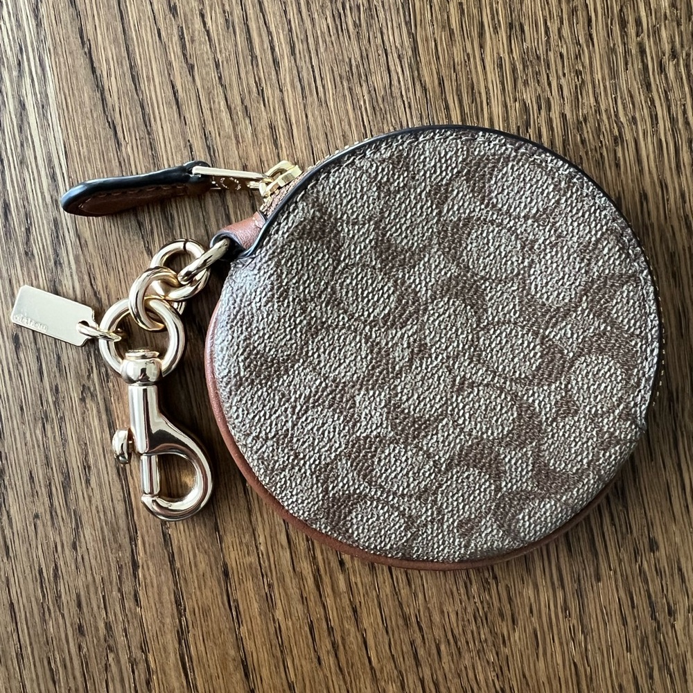 Coach purse charm and coin purse